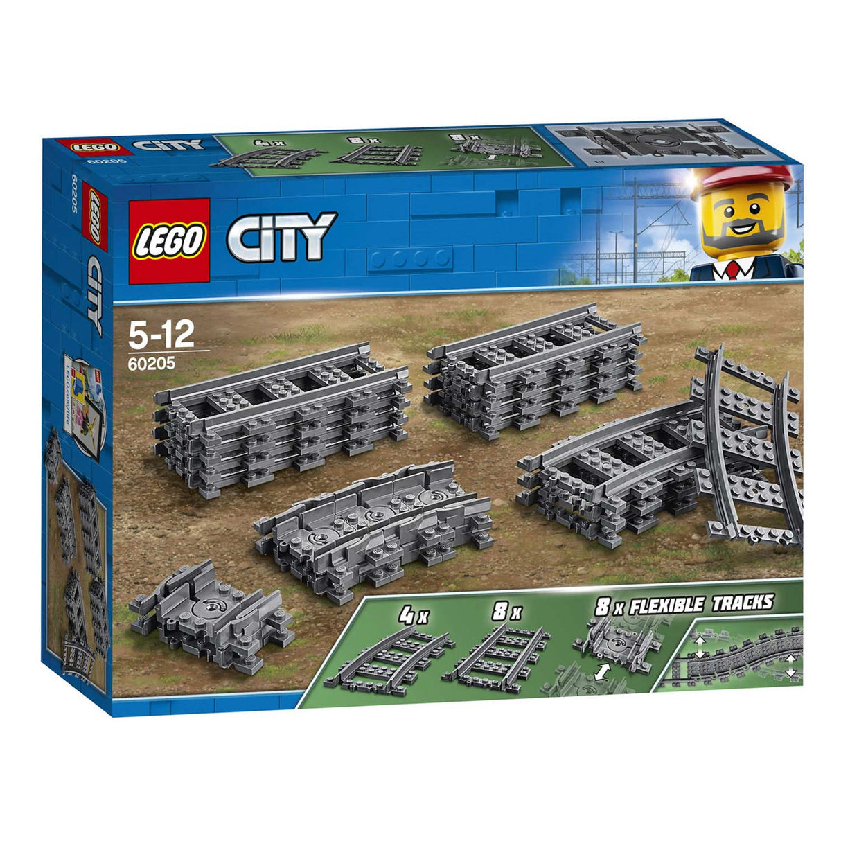 Lego City 60205 Rails flessibili 20 pezzi