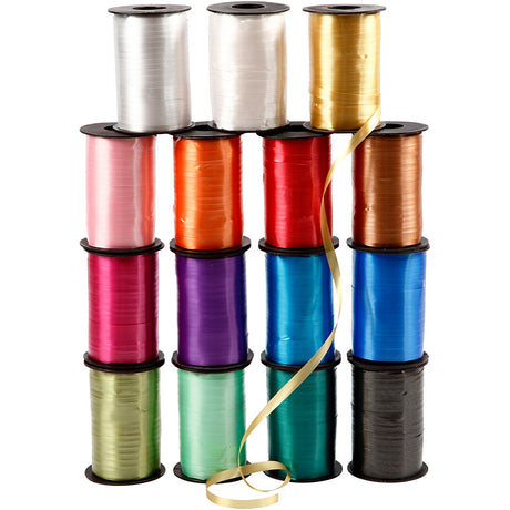 Creativ company https: www.cchobby.nl cadeaulint-b-10-mm-glossy-diverse-kleuren-15x250-m-1-doos