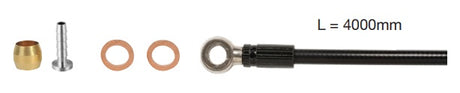 Elvedes remslang shimano bh90 extra flexibel zwart 4m