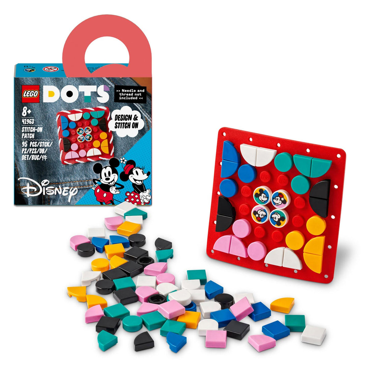 LEGO LEGO DOTS 41963 Mickey Minnie Mouse: Patch-on Stitch-on