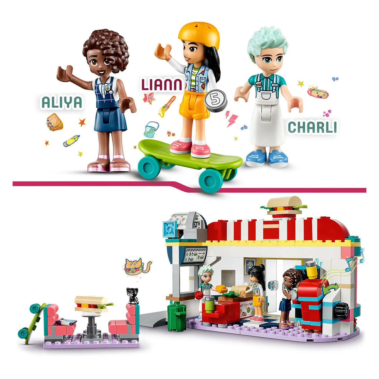 Lego Lego Friends 41728 Heartlake Restaurant in der Stadt