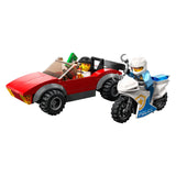 Lego Lego City 60392 Pronásledovací auto na policejním motoru