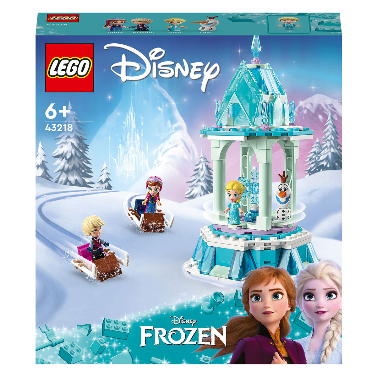 Lego Lego Princess 43218 The Magical Merry -Go -round av Anna og Elsa