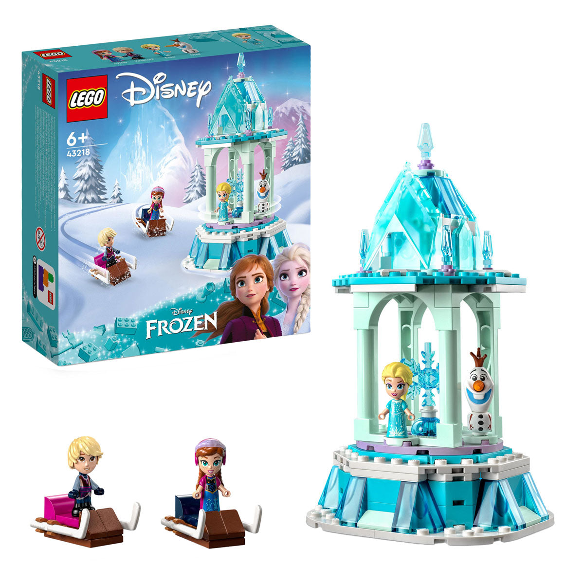 Lego Lego Princess 43218 The Magical Merry -Go -round z Anny a Elsa