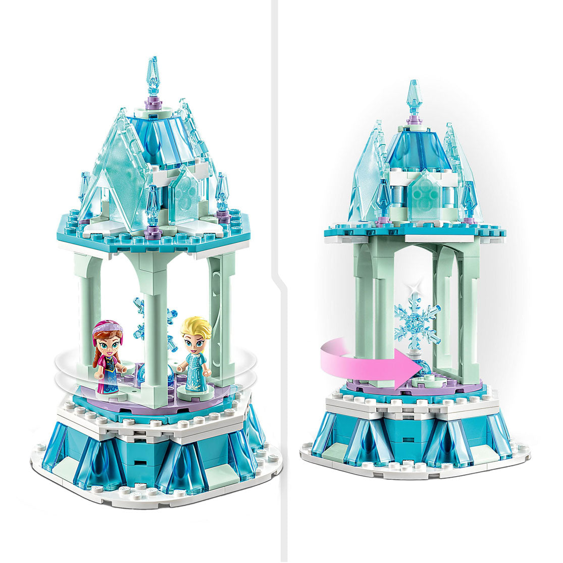 Lego Lego Princess 43218 The Magical Merry -Go -round av Anna og Elsa