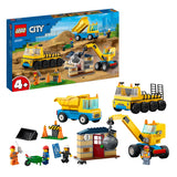 Lego Lego City 60391 Kip Truck, Truck de construction et grue de démolition