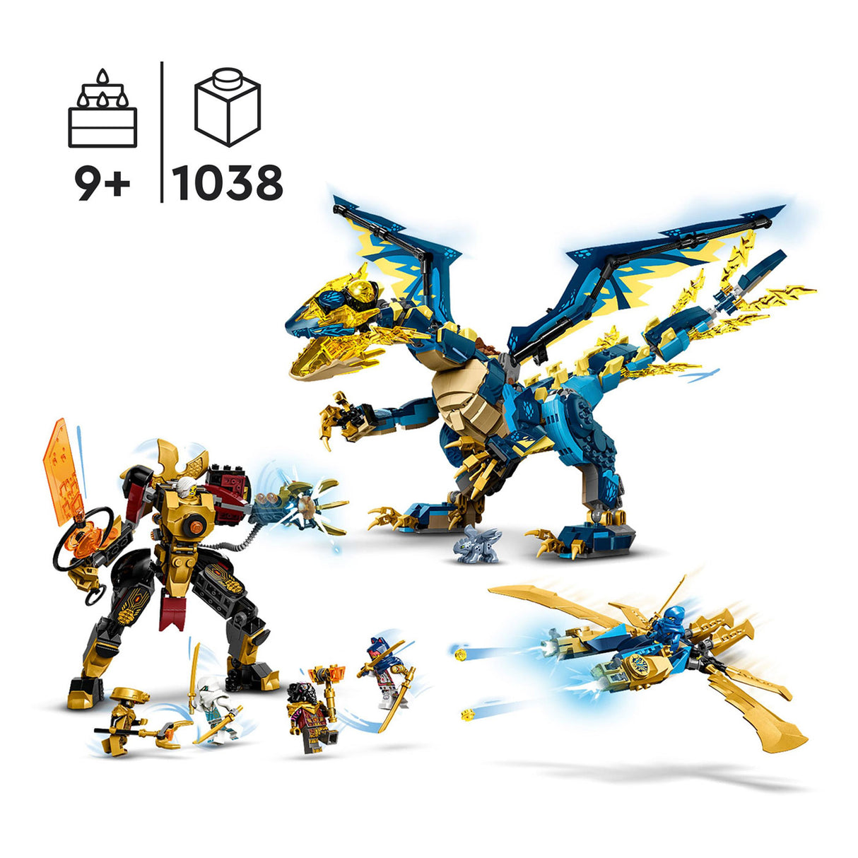 LEGO LEGO NINJAGO 71796 Element Dragon vs. Il mecha dell'imperatrice