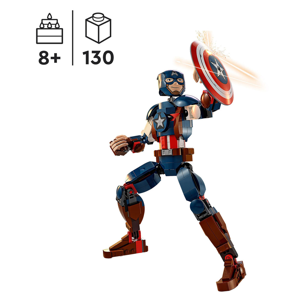 Lego Lego Super Heroes 76258 Captain America Figura da costruzione