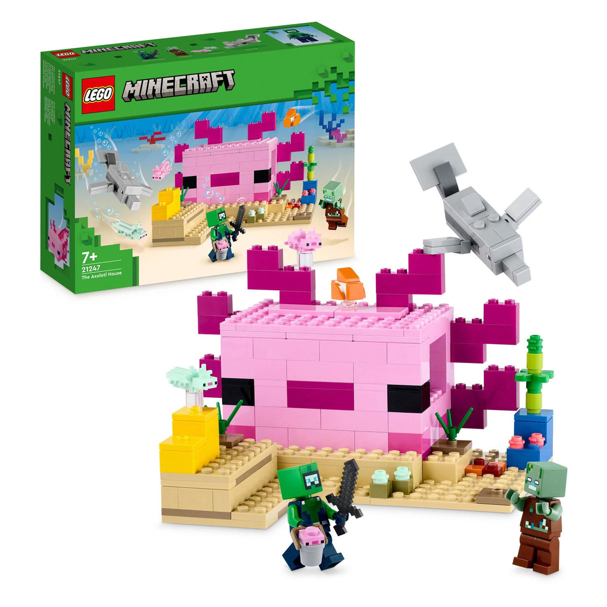 Lego Lego Minecraft 21247 The Axolotlhuis