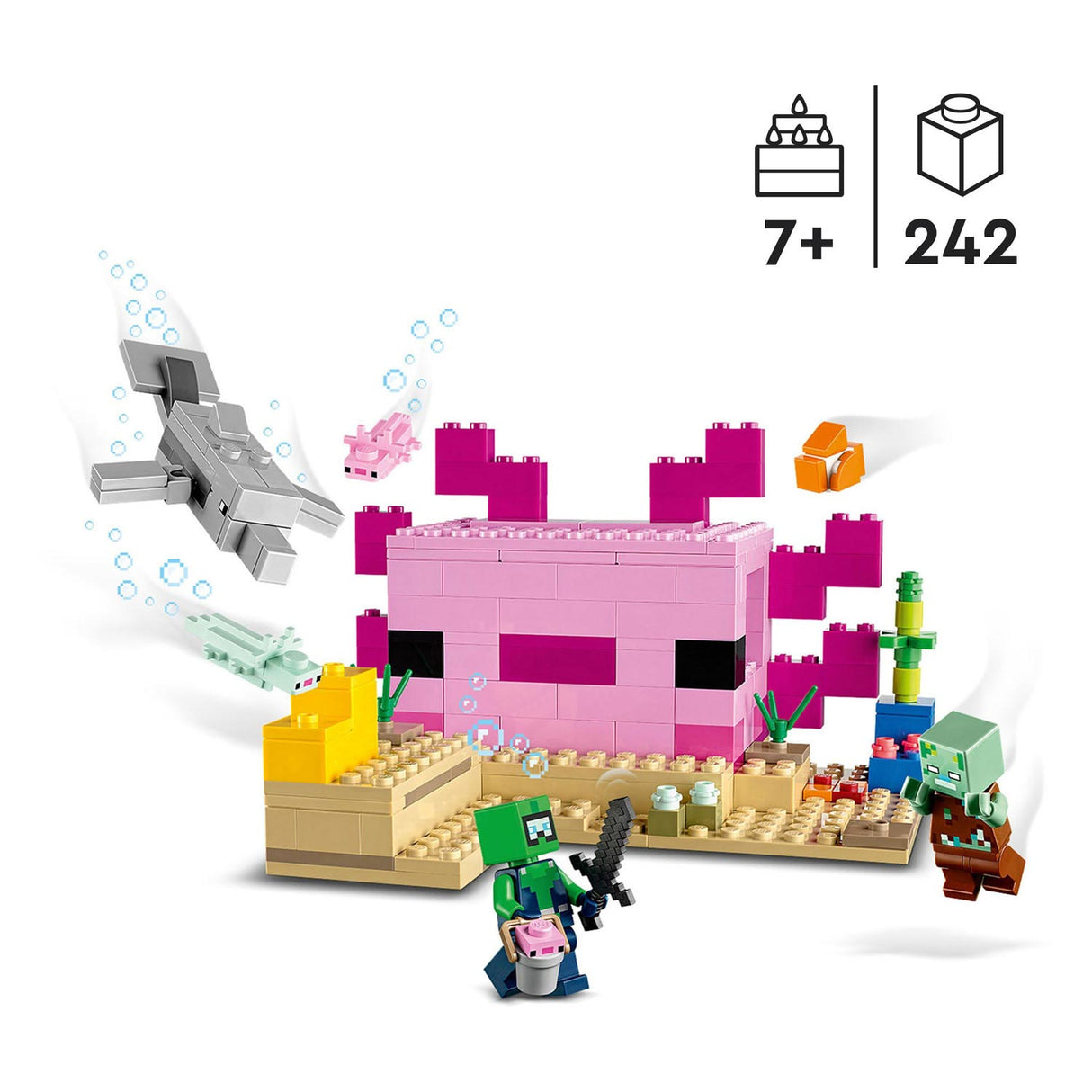 Lego Lego Minecraft 21247 The Axolotlhuis