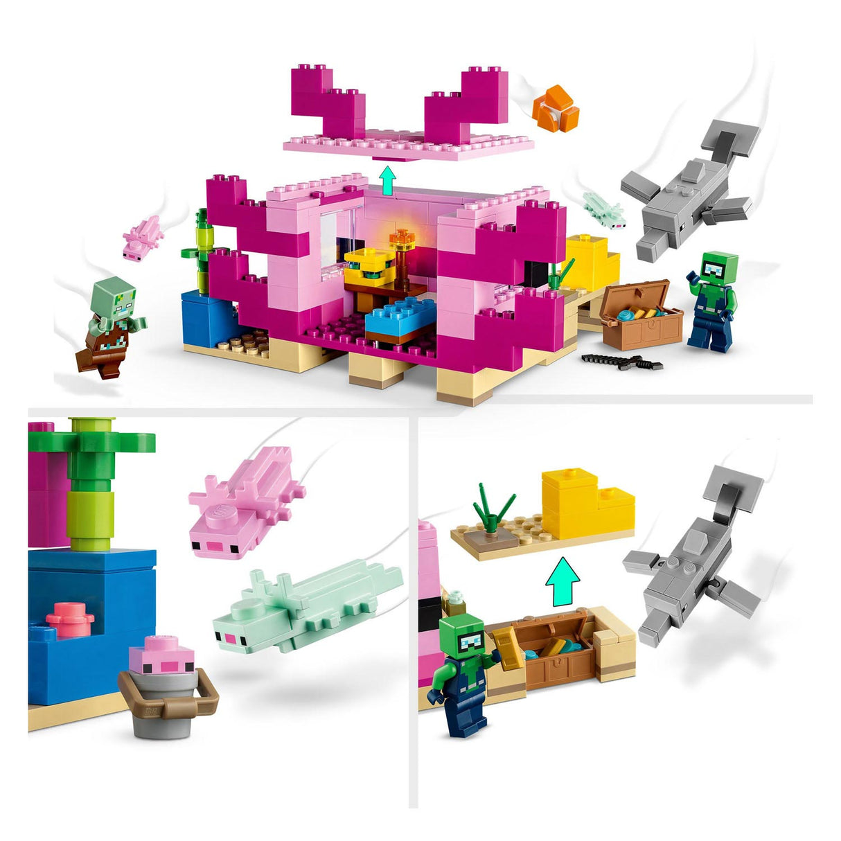 Lego Lego Minecraft 21247 The Axolotlhuis