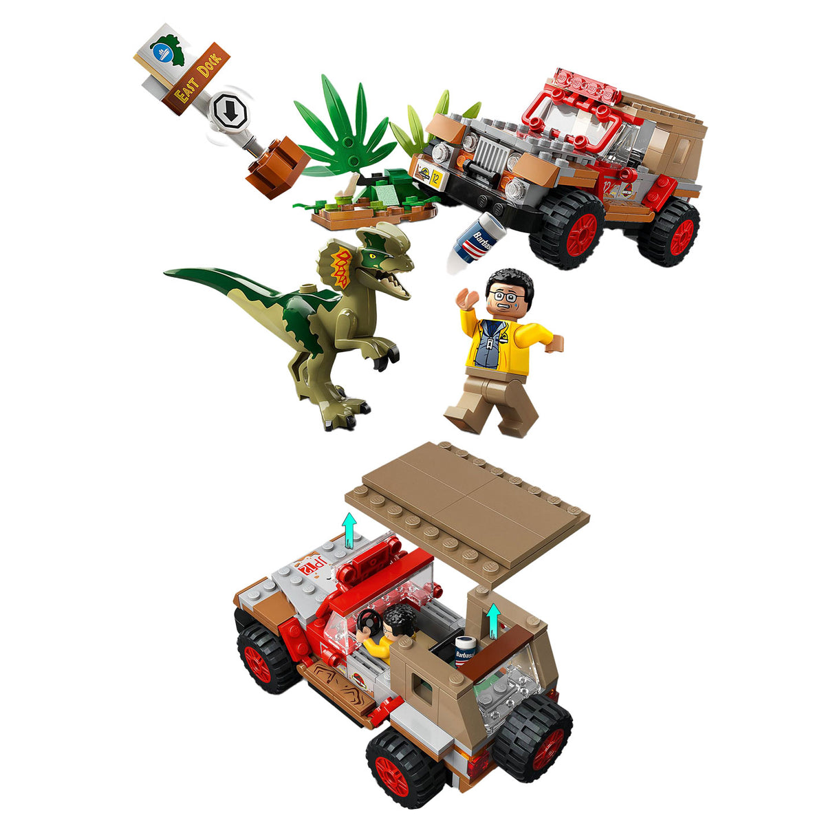 Lego Lego jurassic Park 76958 Dilophosaurier Amush