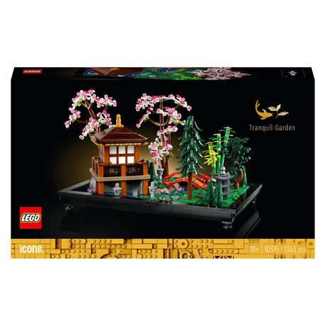 Lego icons rustgevende tuin botanisch mindfulness bouwpakket voor volwassenen - 10315