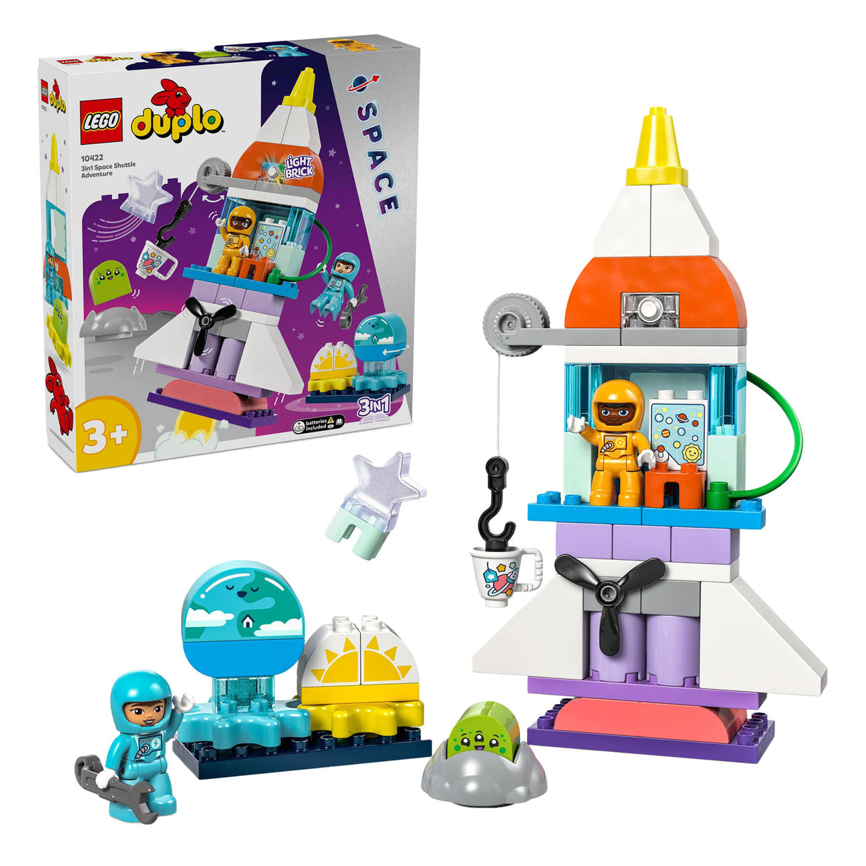 Lego Duplo Lego Deplo Town 10422 3-w-1 Space Adventure