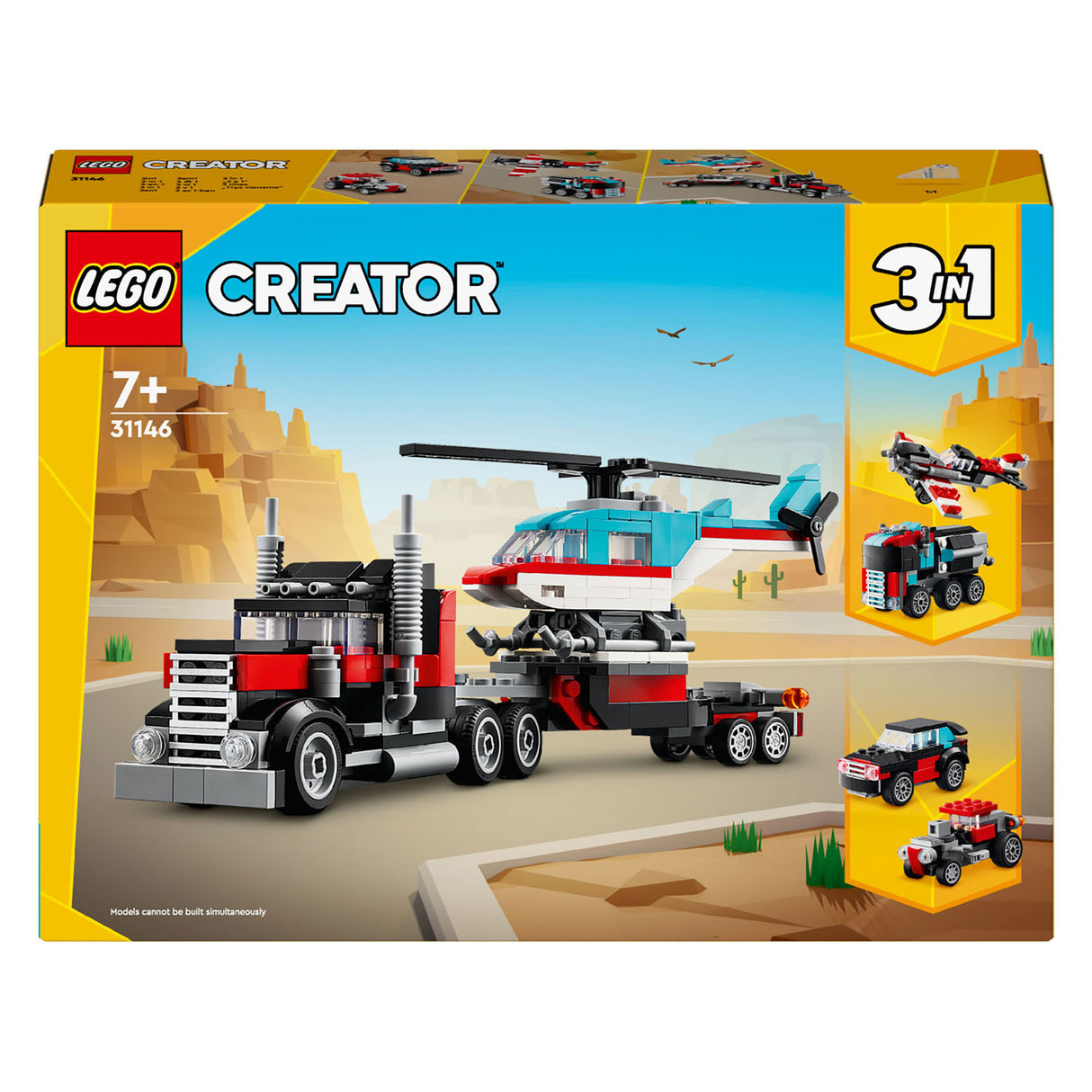 LEGO LEGO Creator 31146 Tovornjak s helikopterjem