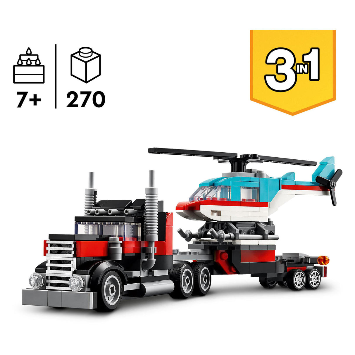 LEGO LEGO Creator 31146 Tovornjak s helikopterjem