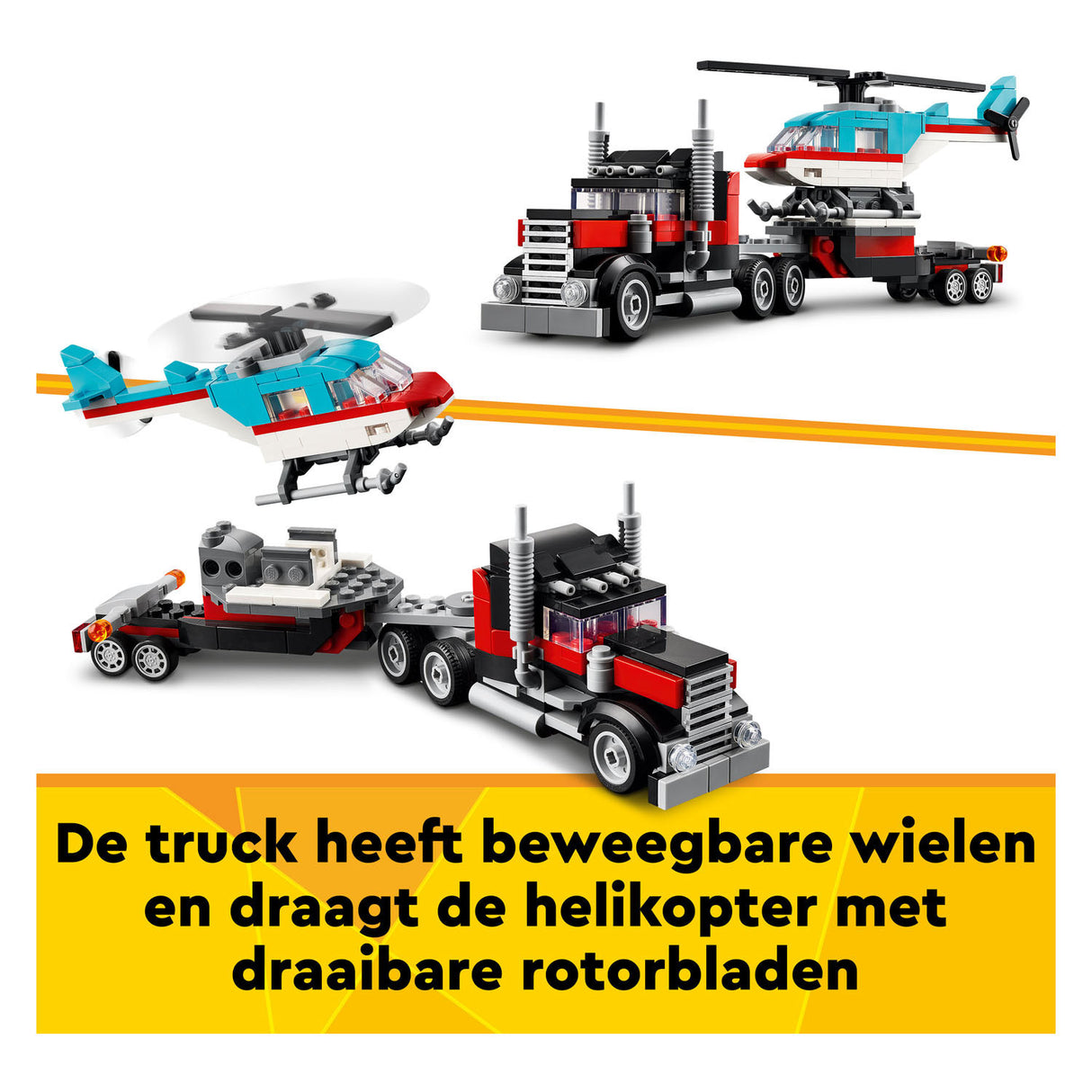 Lego Lego Creator 31146 Truck med helikopter