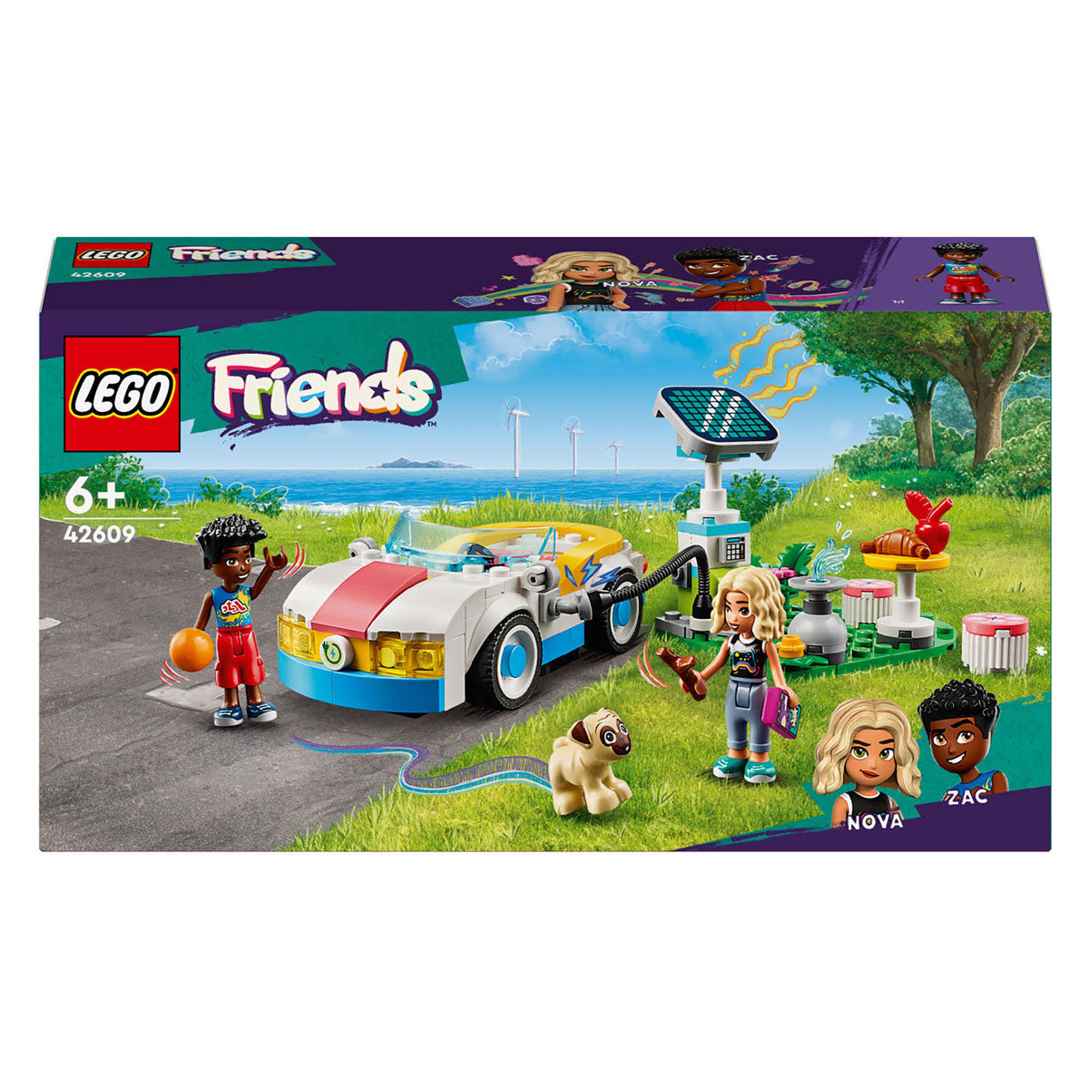 Lego Lego Frënn 42609 Elektresch Auto a Lading Punkt