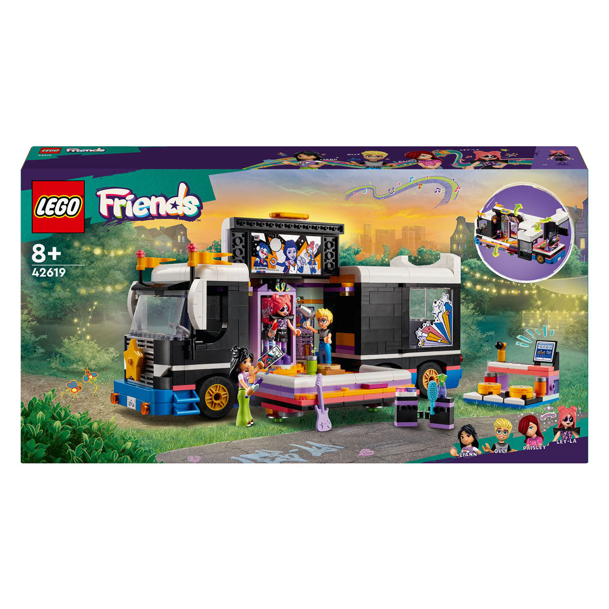 Lego Lego Frënn 42619 Tourbus aus Popter