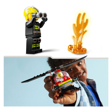 Lego city brandweer brandweerhelikopter