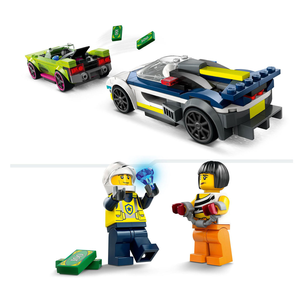 Lego Lego City 60415 Police Auto a schnell Autoskëscht