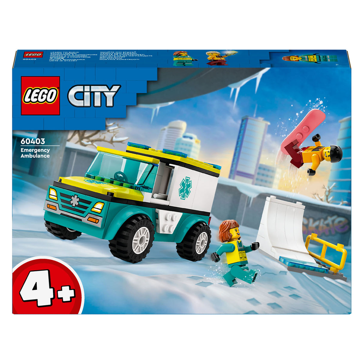 Lego Lego City 60403 Ambulance e Snowboarder