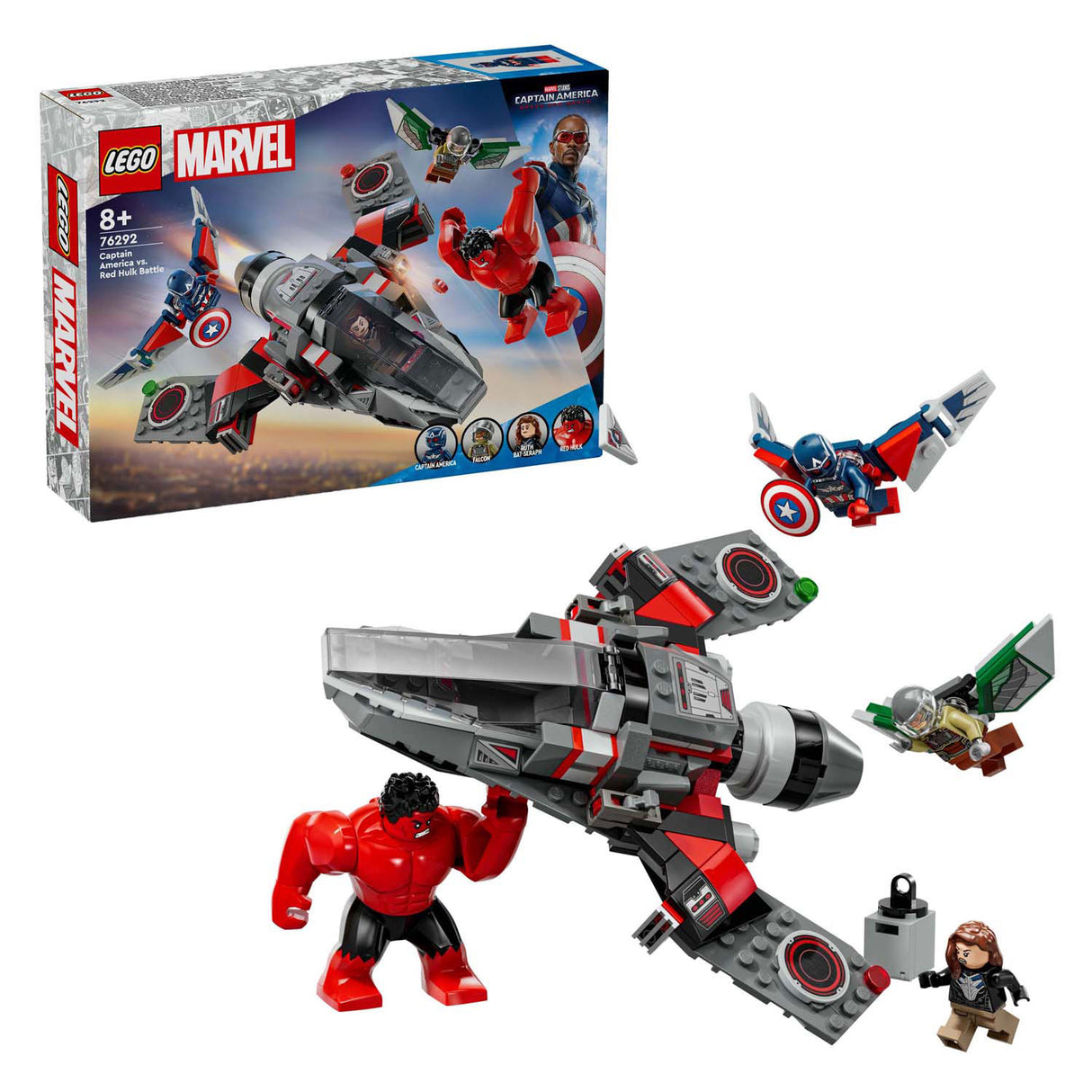 Lego Marvel 7692 Captain America Vs. Red Hulk Duell