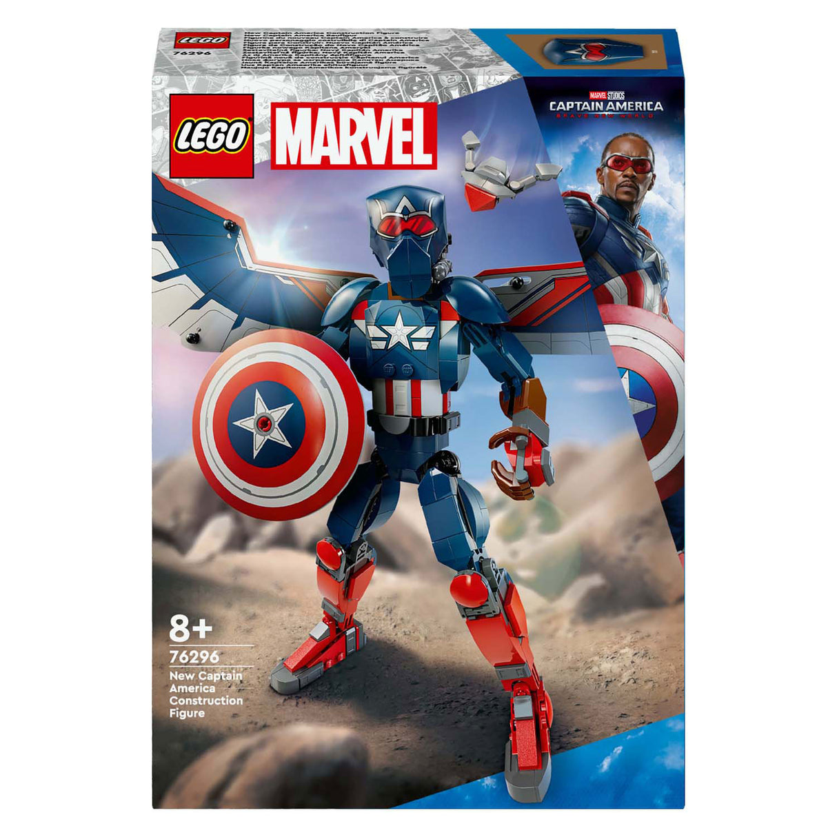 LEGO Marvel 76296 Captain America Figura de construcción