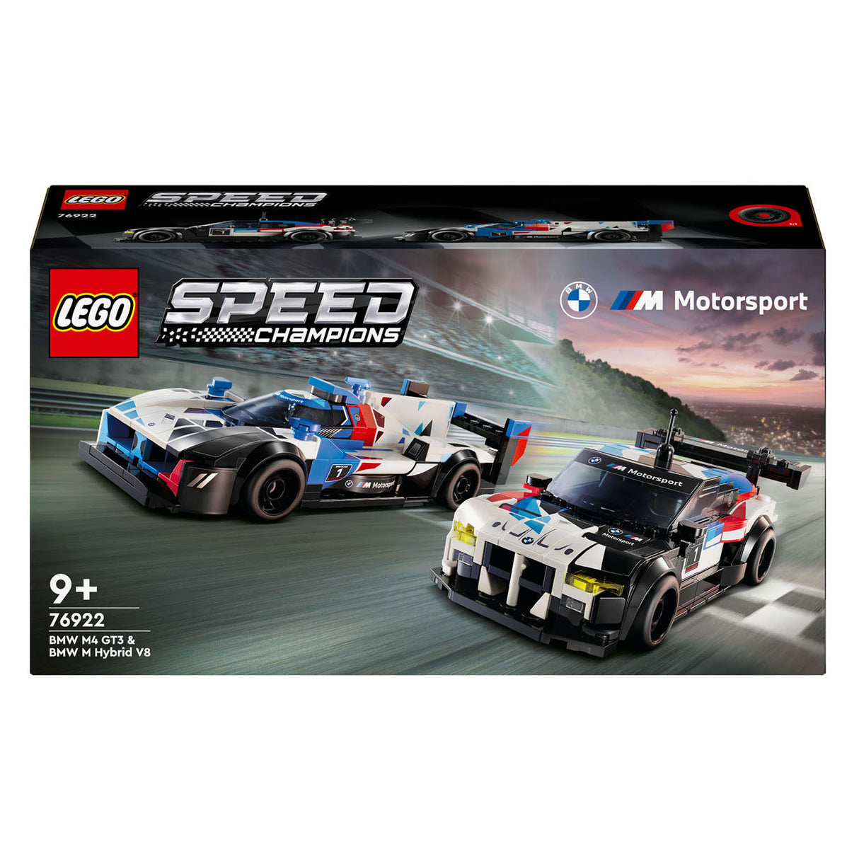 LEGO LEGO Speed ​​Champions 76922 BMW M4 GT3 y BMW M Hybrid V8 Racing Cars Racing