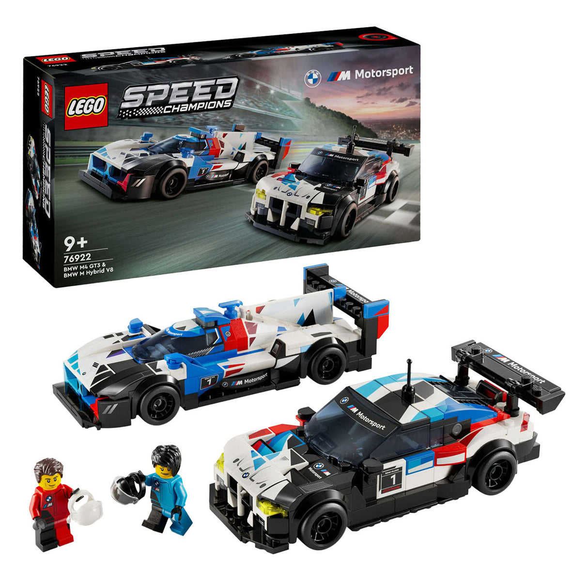 LEGO LEGO Speed ​​Champions 76922 BMW M4 GT3 et BMW M Hybrid V8 Racing Cars