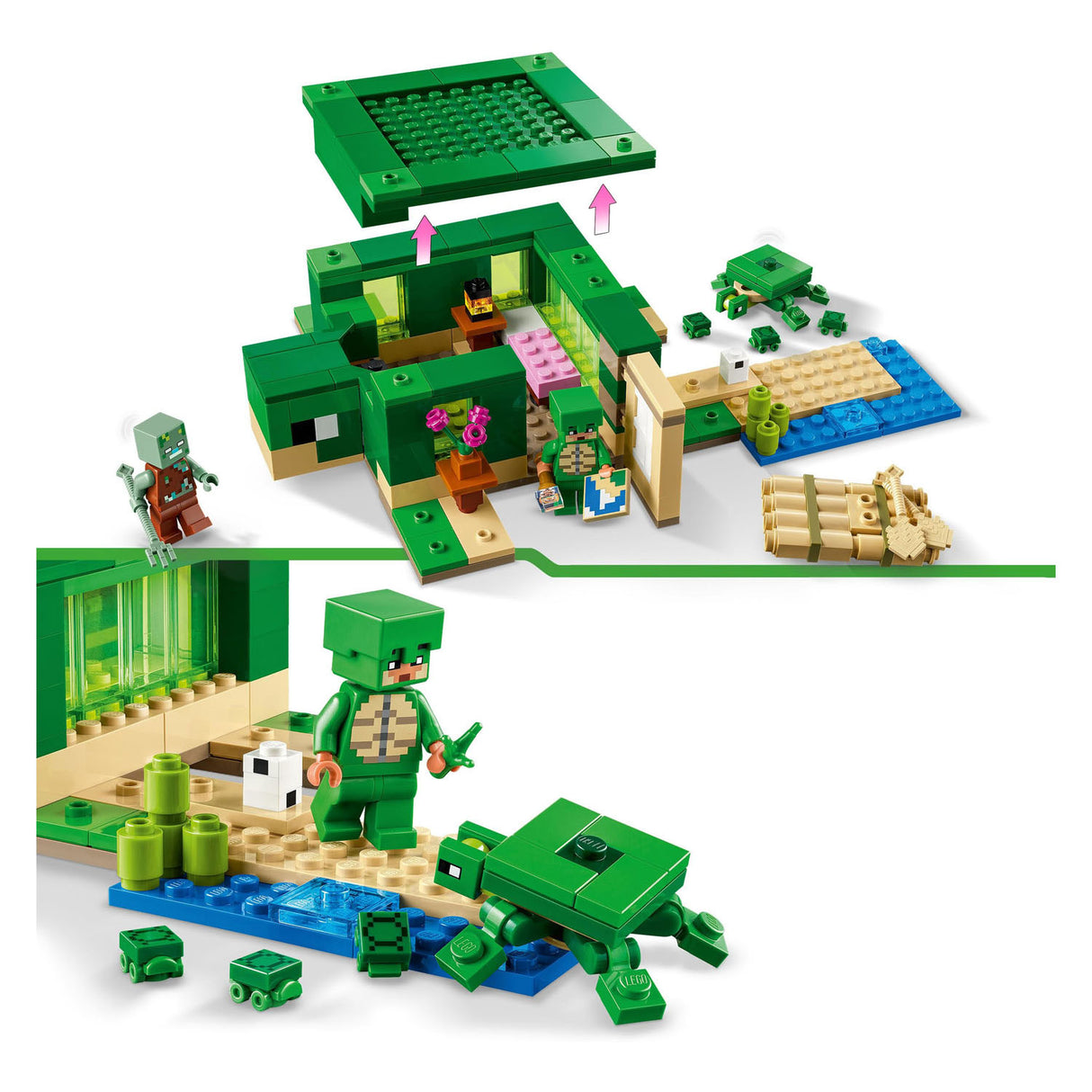 Lego Lego Minecraft 21254 D'Turtle Beach Haus