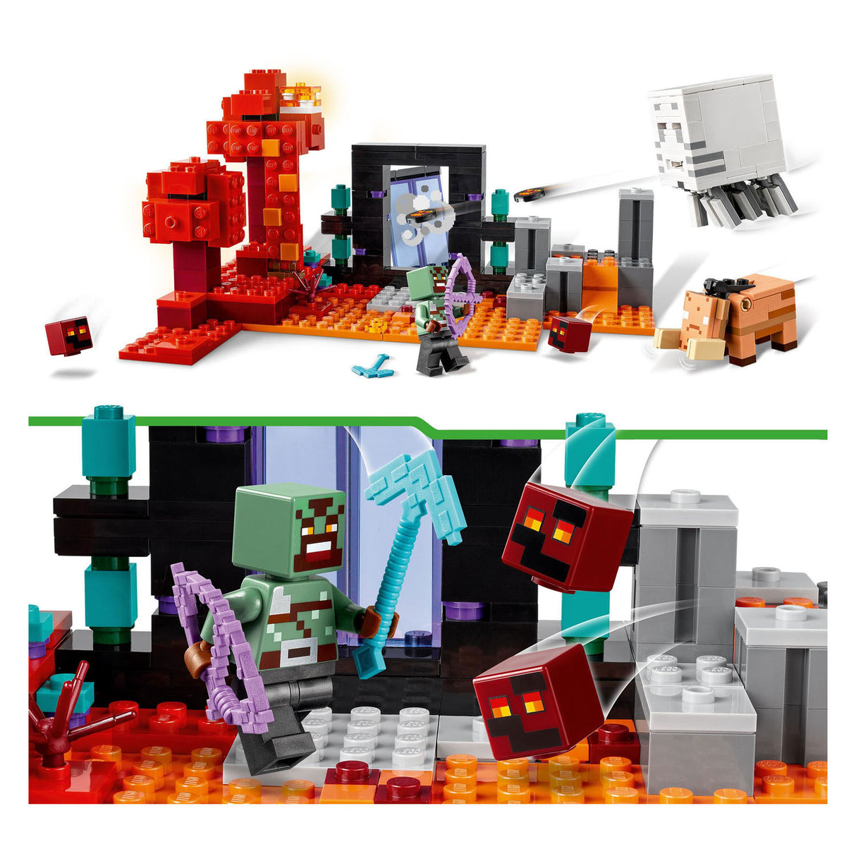 Lego Lego Minecraft 21255 Ambush al portale Nether