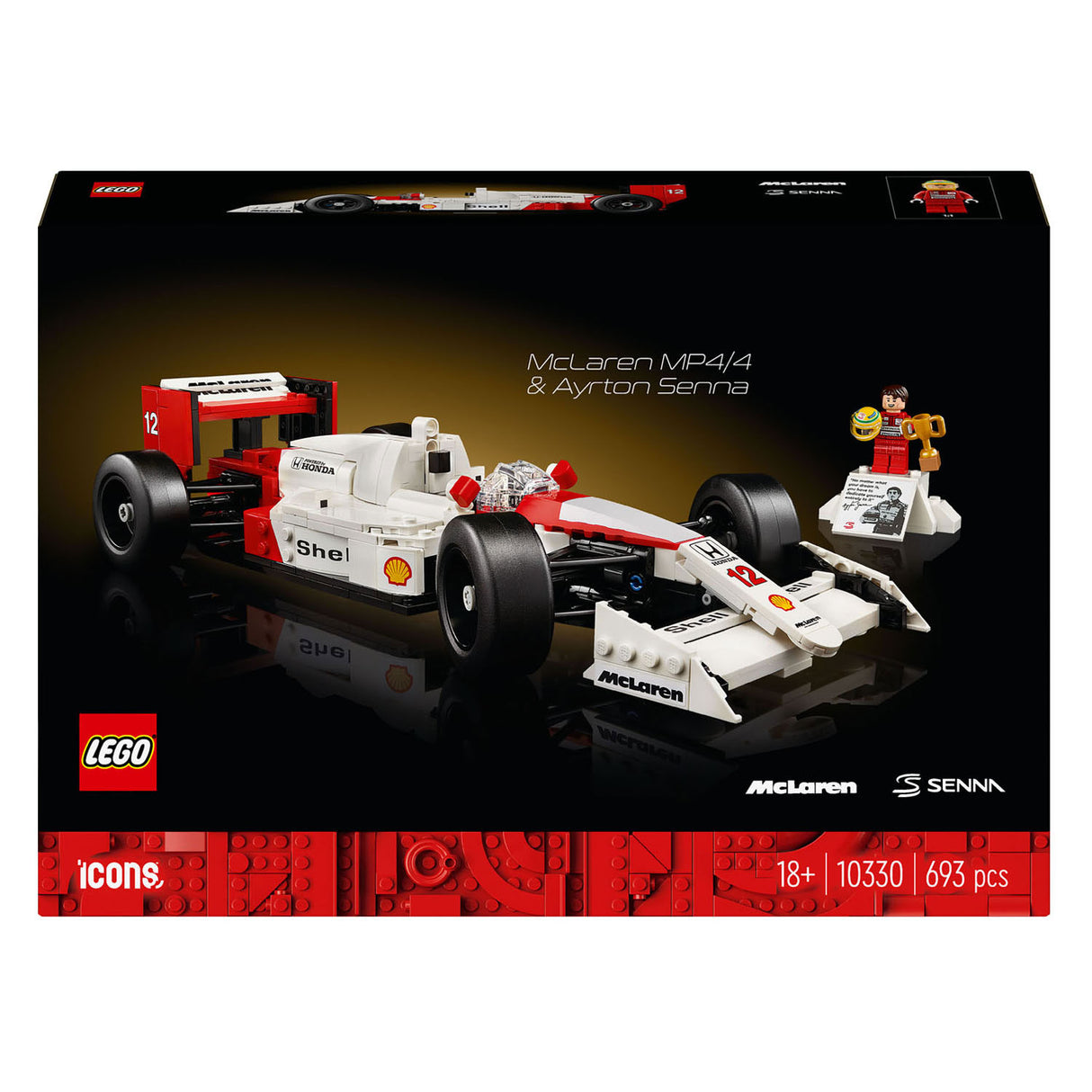 LEGO LEGO ICONS 10330 McLaren MP4 4 og Ayrton Senna