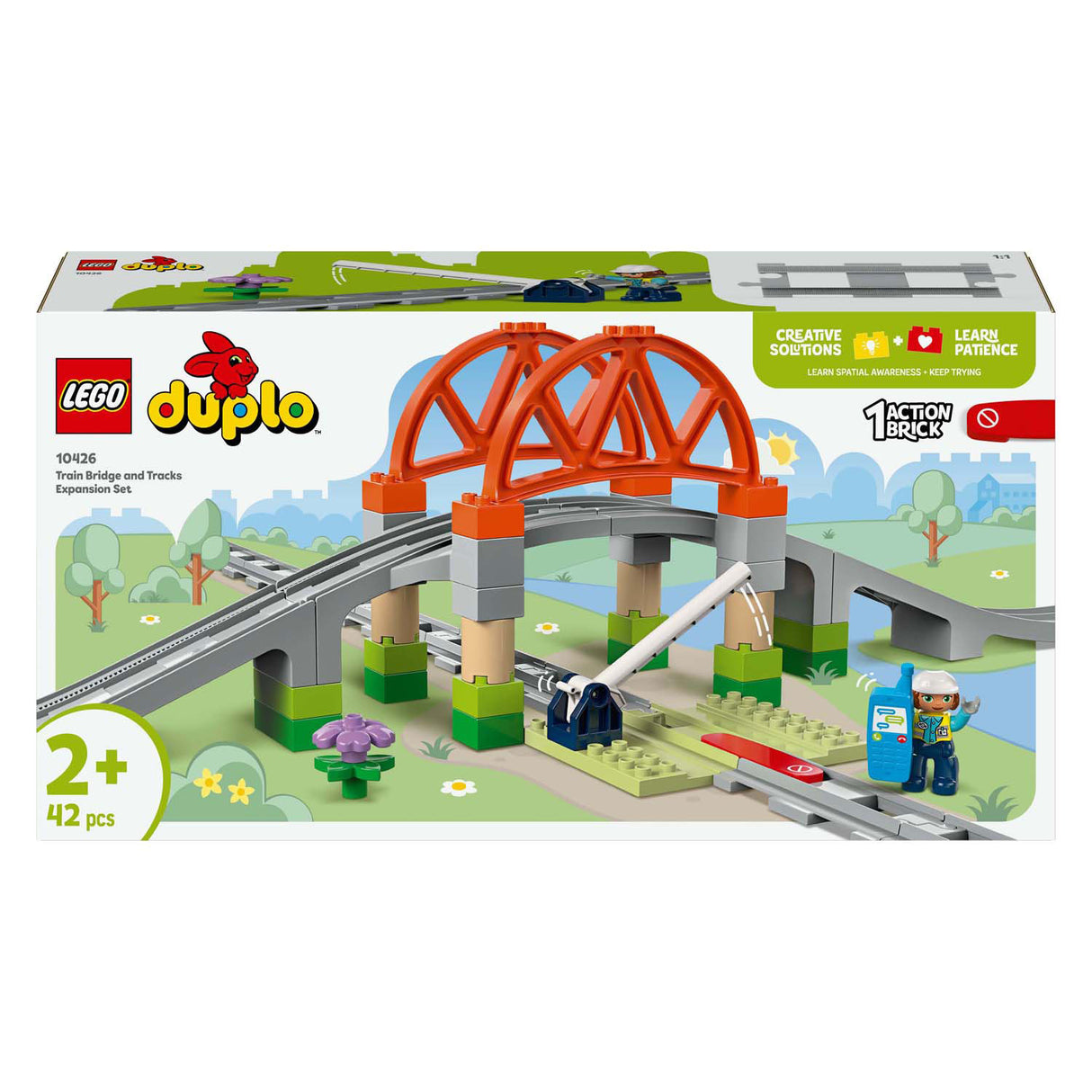 Lego duplo town 10426 treinbrug en rails uitbreidingsset