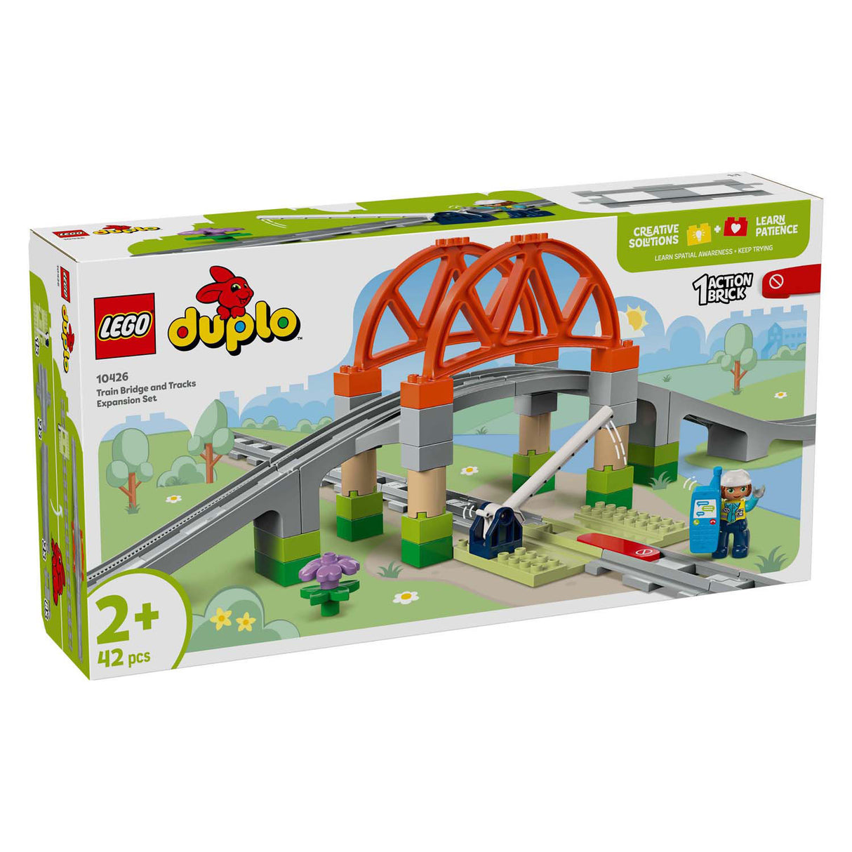 Lego Duplo Town 10426 Train Bridge and Rails Expansion Set