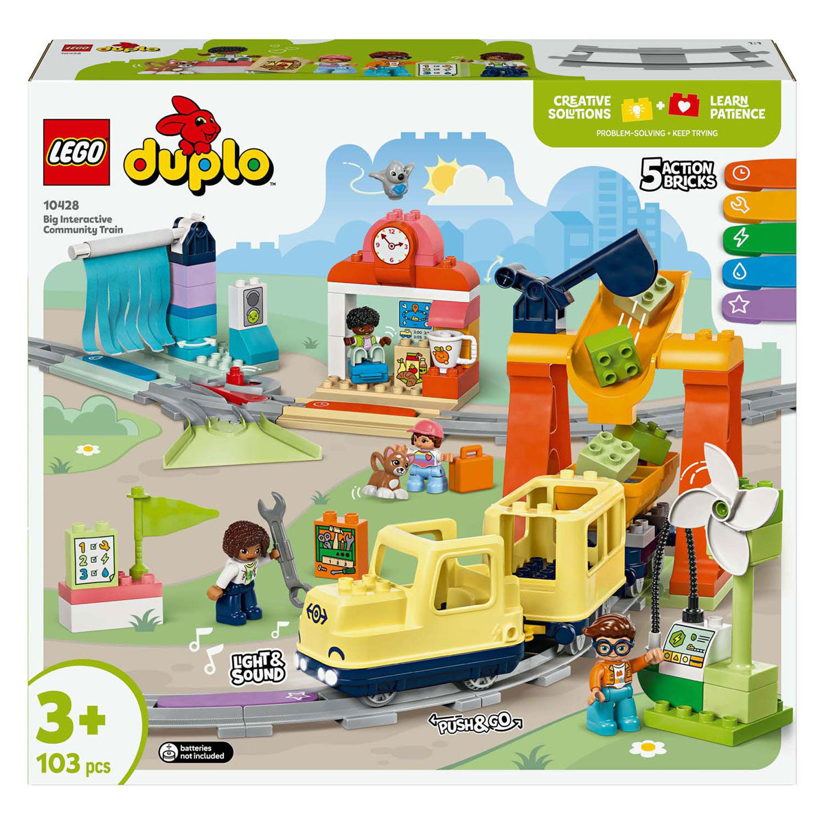 Lego Deplo Town 10428 Duży interaktywny pociąg sąsiedzki