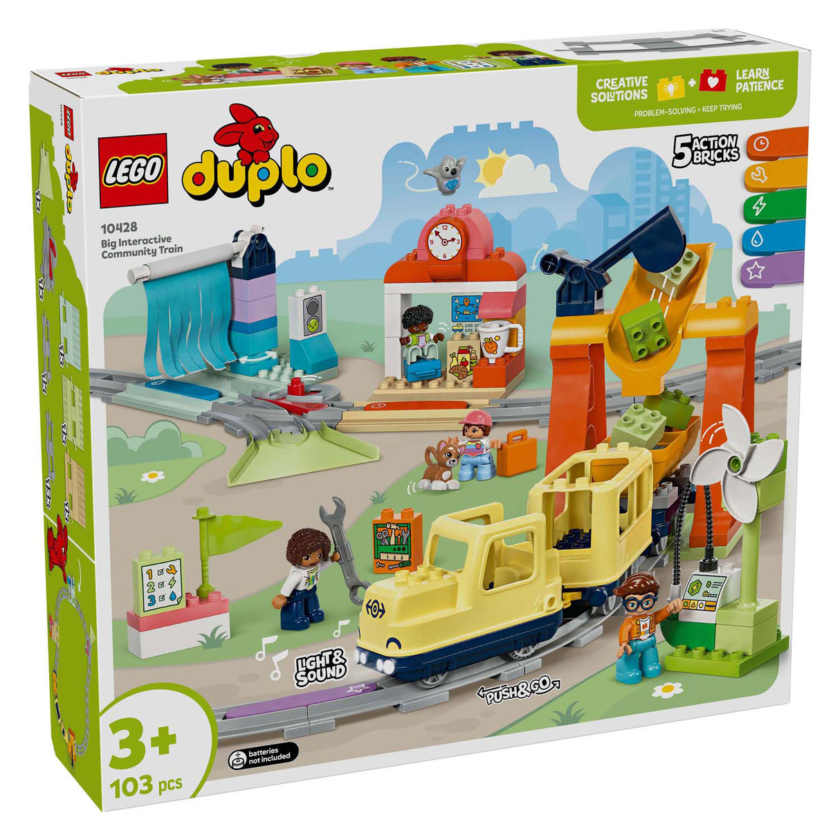 Lego Duplo Stad 10428 grouss interaktiv Quartier Zuch