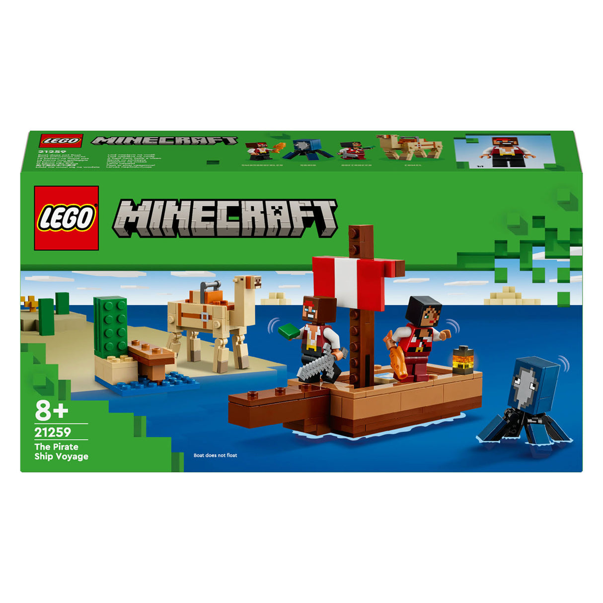 LEGO Minecraft 21259 La gita della nave pirata