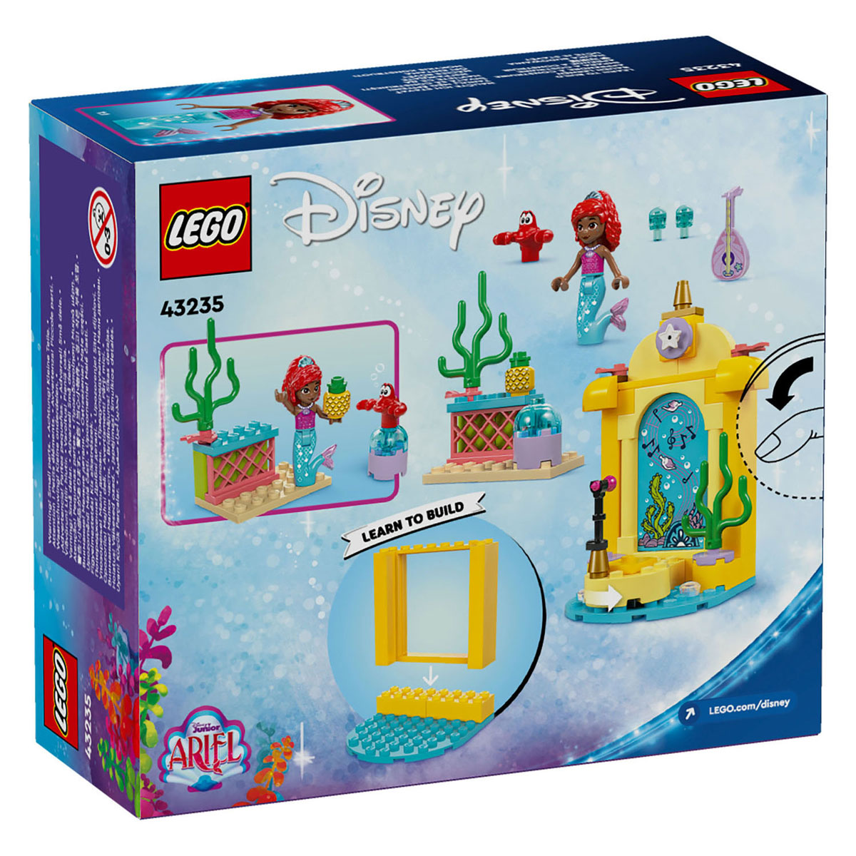 Lego disney princess - ariëls muziekpodium constructiespeelgoed (43235)