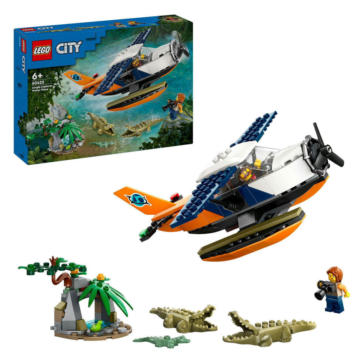 Lego Lego City 60425 Jungle Fuerscher: Seaplane