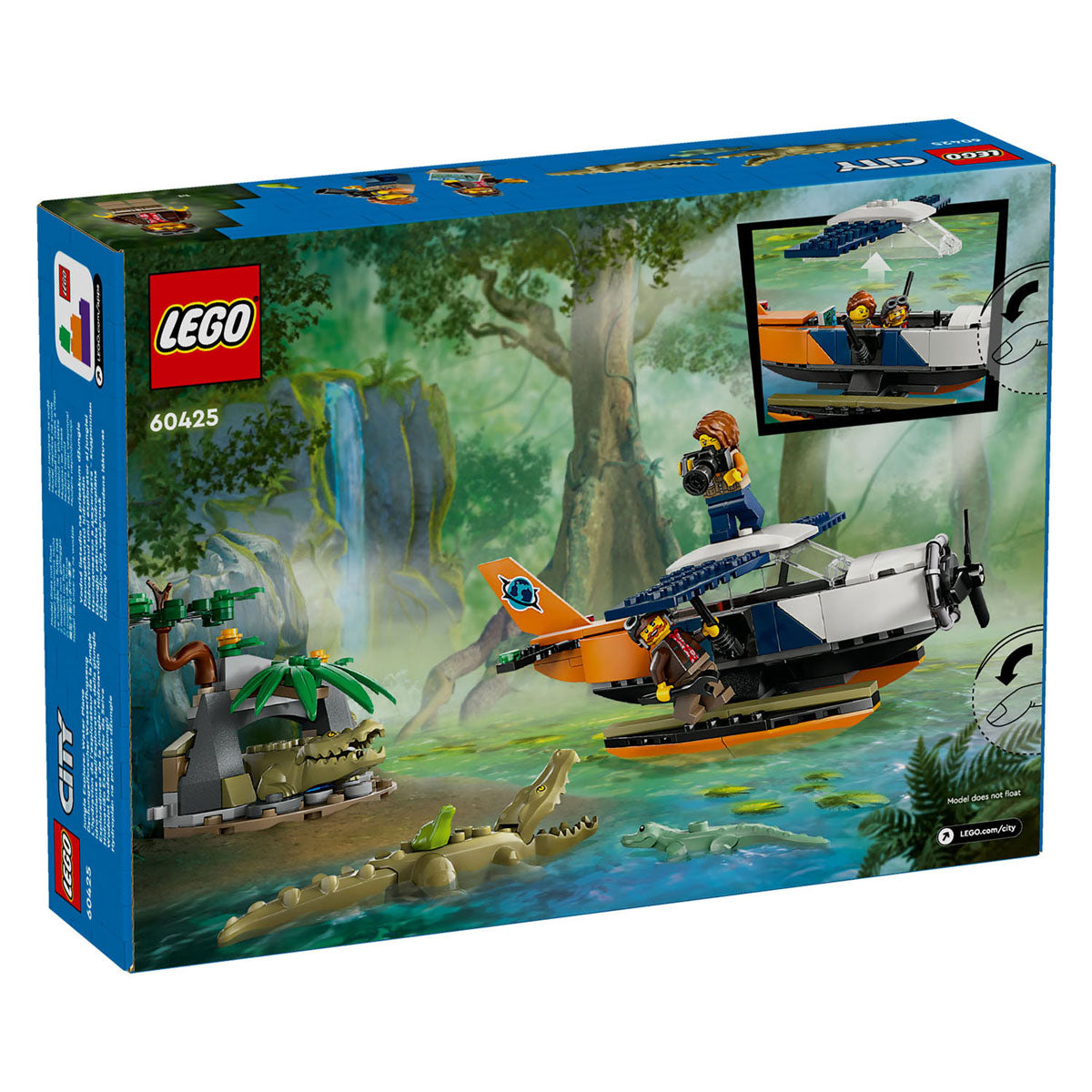 LEGO LEGO CITY 60425 Investigadores de la jungla: hidroaviones