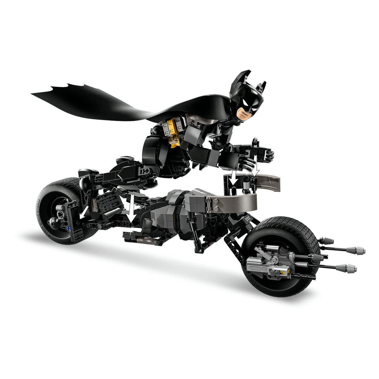 Budova postavy lego Lego Super Heroes 76273 a motor Bat Pod