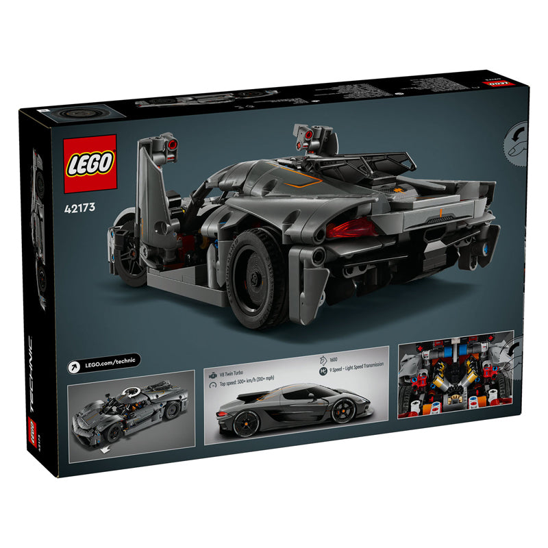 Lego Technic 42173 Koenigsegg Jesko Absolut Grey Hypercar