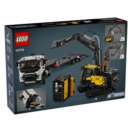 Lego technic volvo fmx truck ec230 elektrische graafmachine 42175