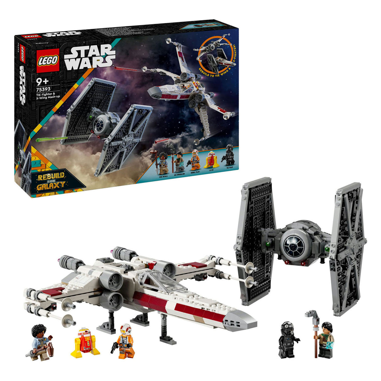 LEGO Star Wars 75393 Tie-Kämpfer und X-Wing Combi