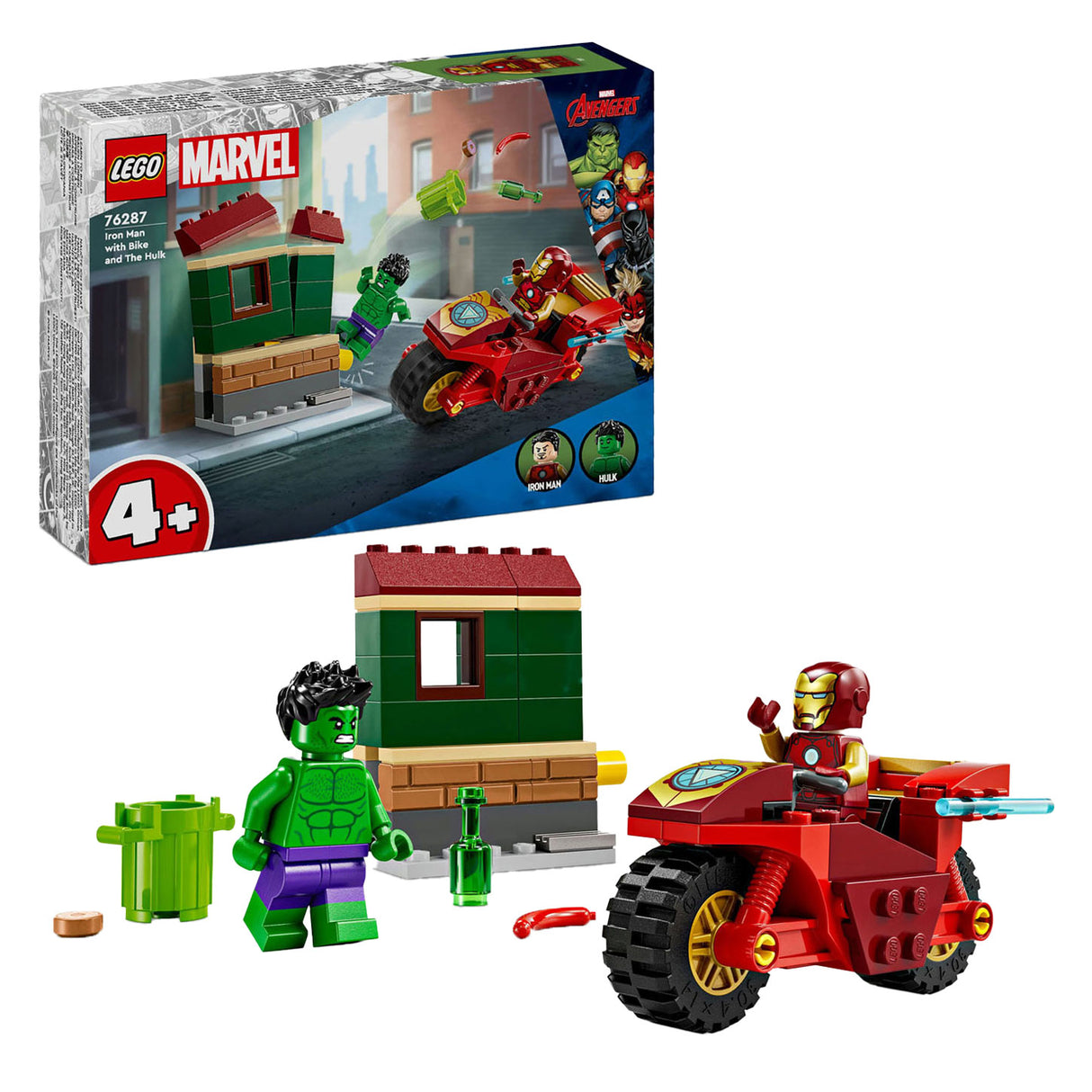 Lego Super Heroes 76287 Iron Man mit Motor und De Hulk