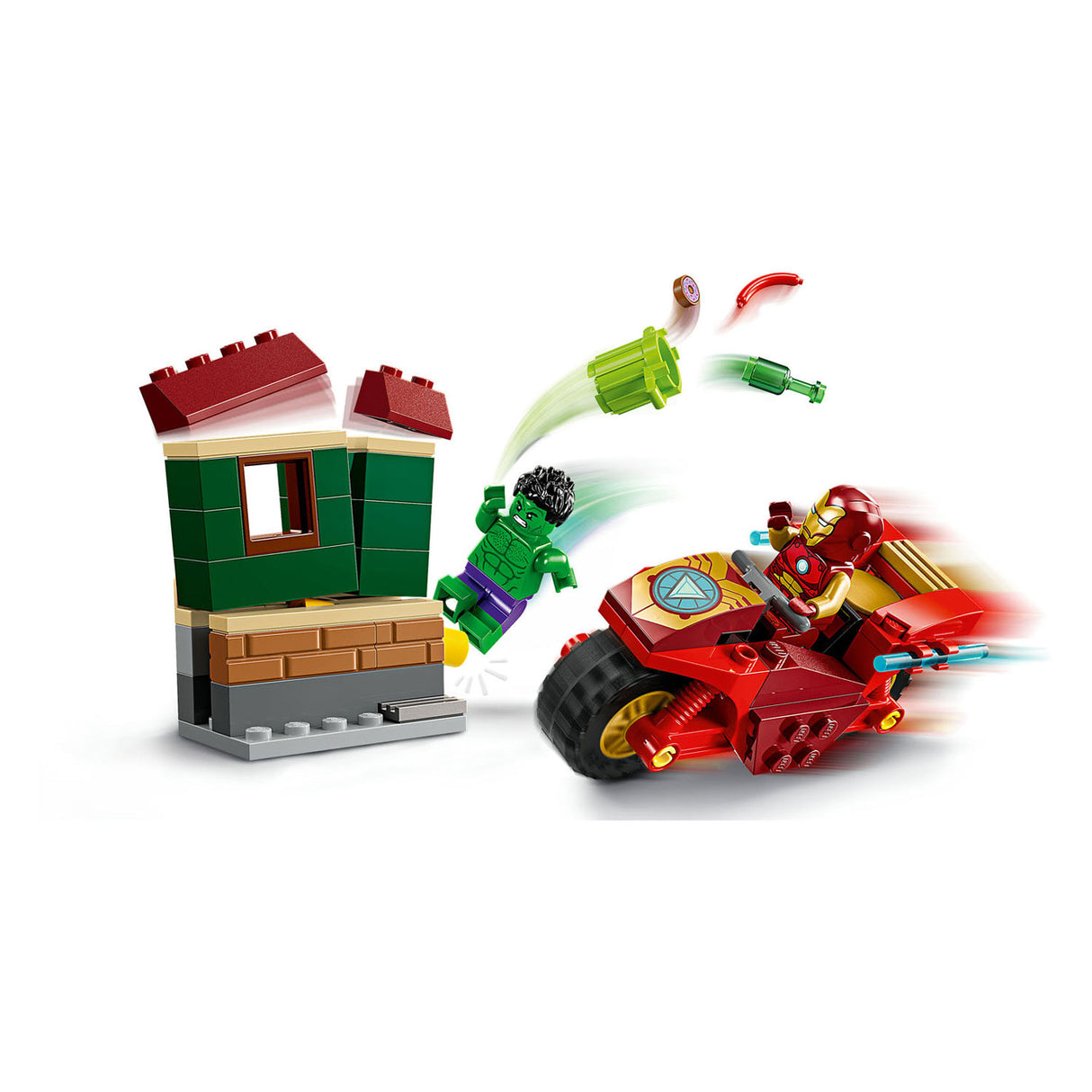 Lego Super Heroes 76287 Iron Man med sykkel