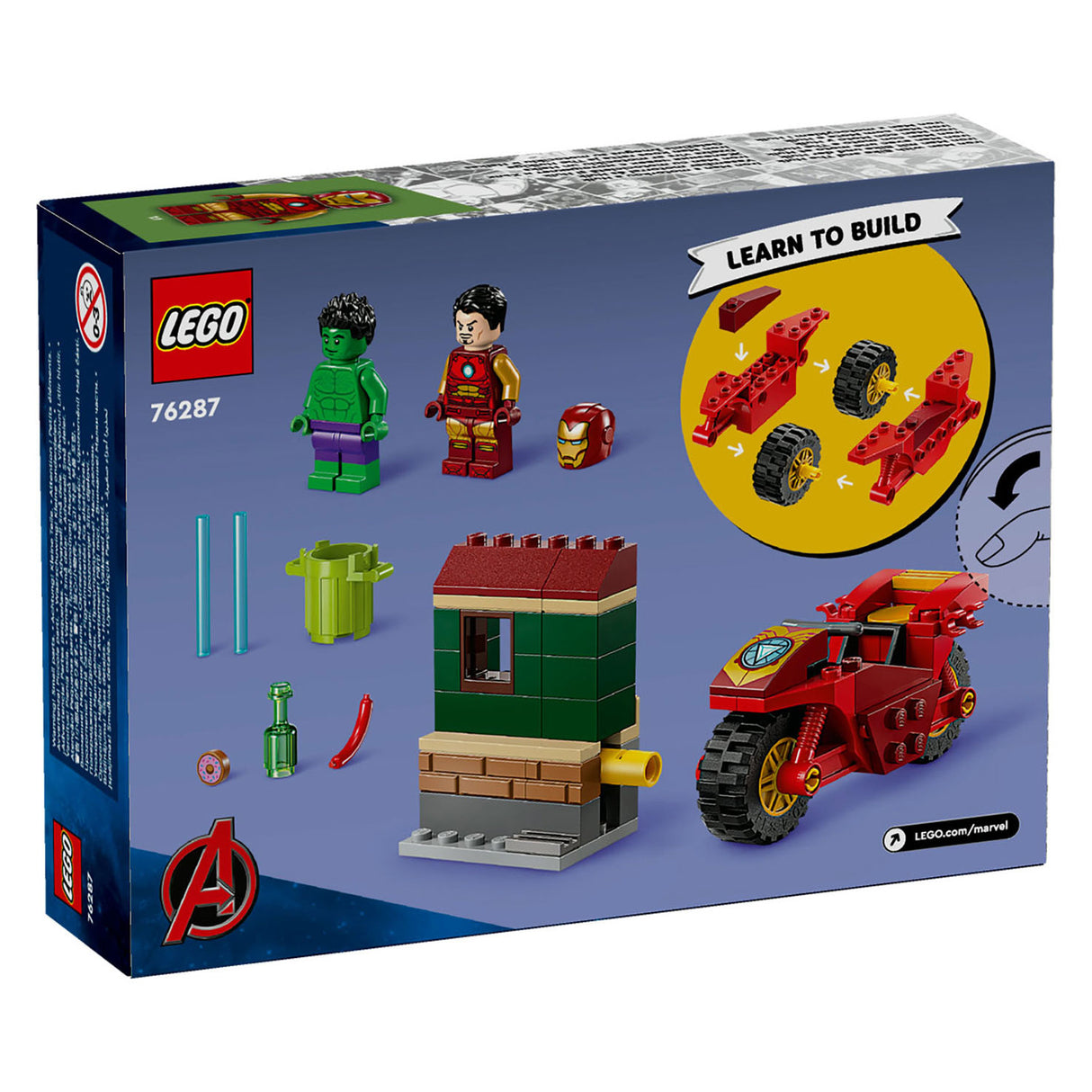 Lego Super Heroes 76287 Iron Man med sykkel