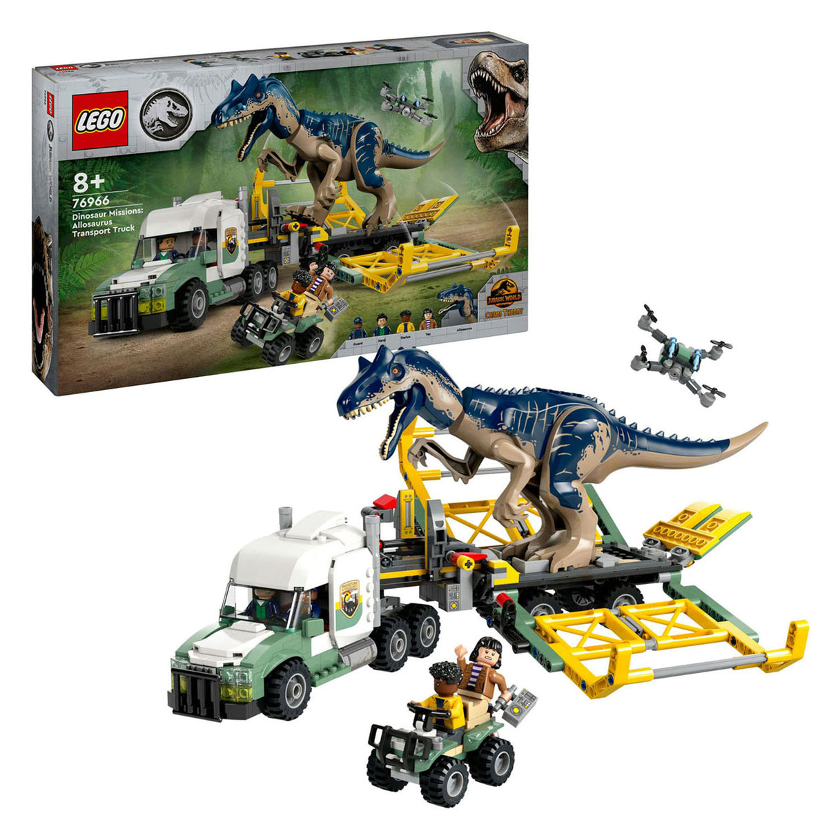 LEGO JURASSIC WORLD 76966 DINOSAURUSIONSIONS: Allosaurus TransportTruck