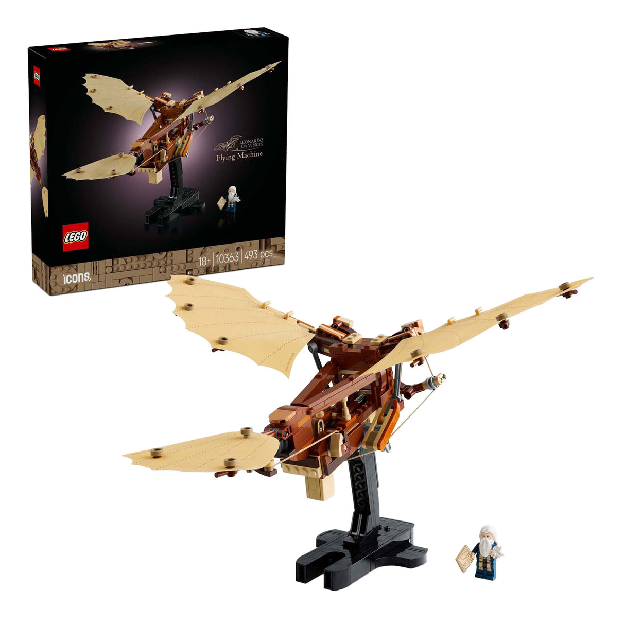 LEGO -ikoner 10363 Flying Machine från Leonardo da Vinci